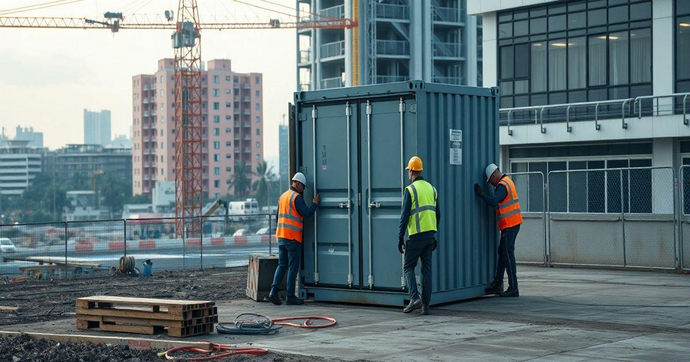 Locação de Container para Obra: Vantagens e Dicas