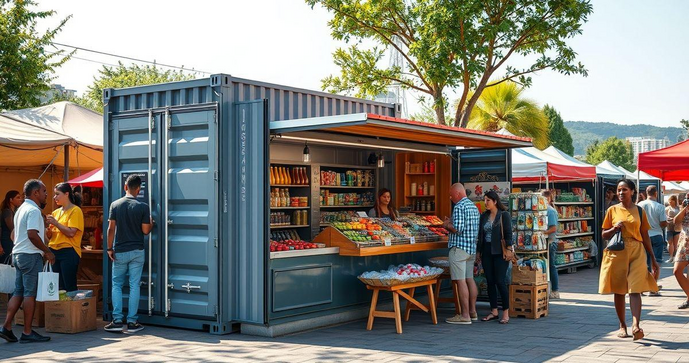 Transforme Seu Negócio com um Container Stand de Vendas Inovador e Eficiente Transforme Seu Negócio com um Container Stand de Vendas Inovador e Eficiente